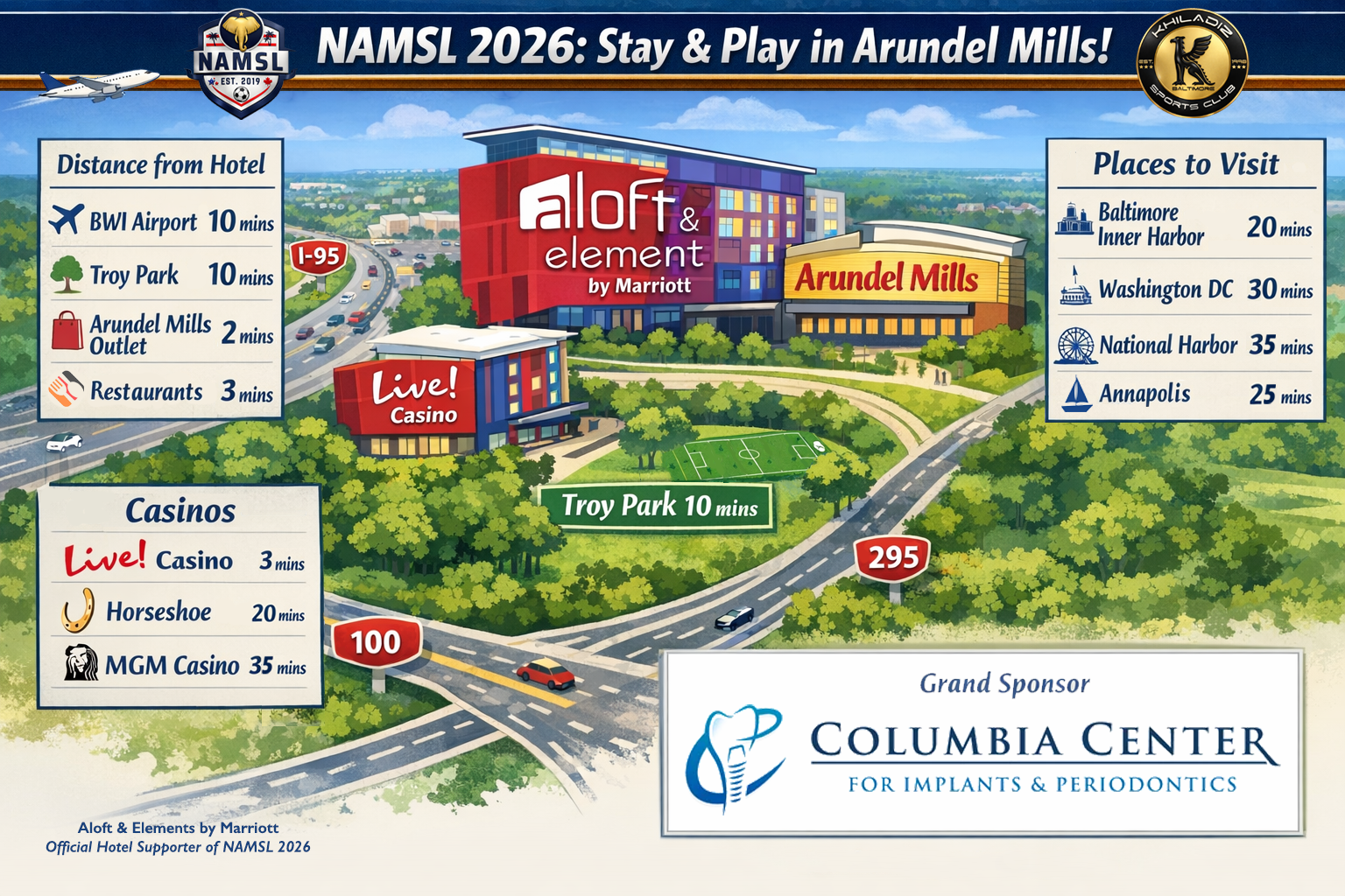 NAMSL 2026 Announces Official Hotel Partners & Local Experience in Baltimore–DC Area